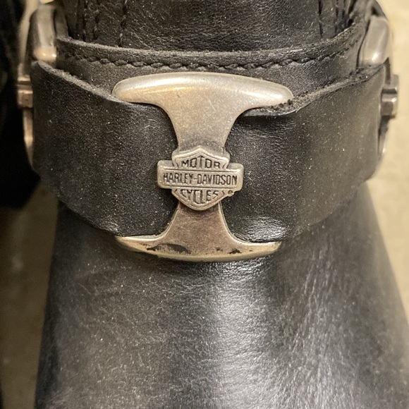 Harley Davidson Black Women’s Moto Leather Boots | Size 9.5 Great Condition - Picture 6 of 10